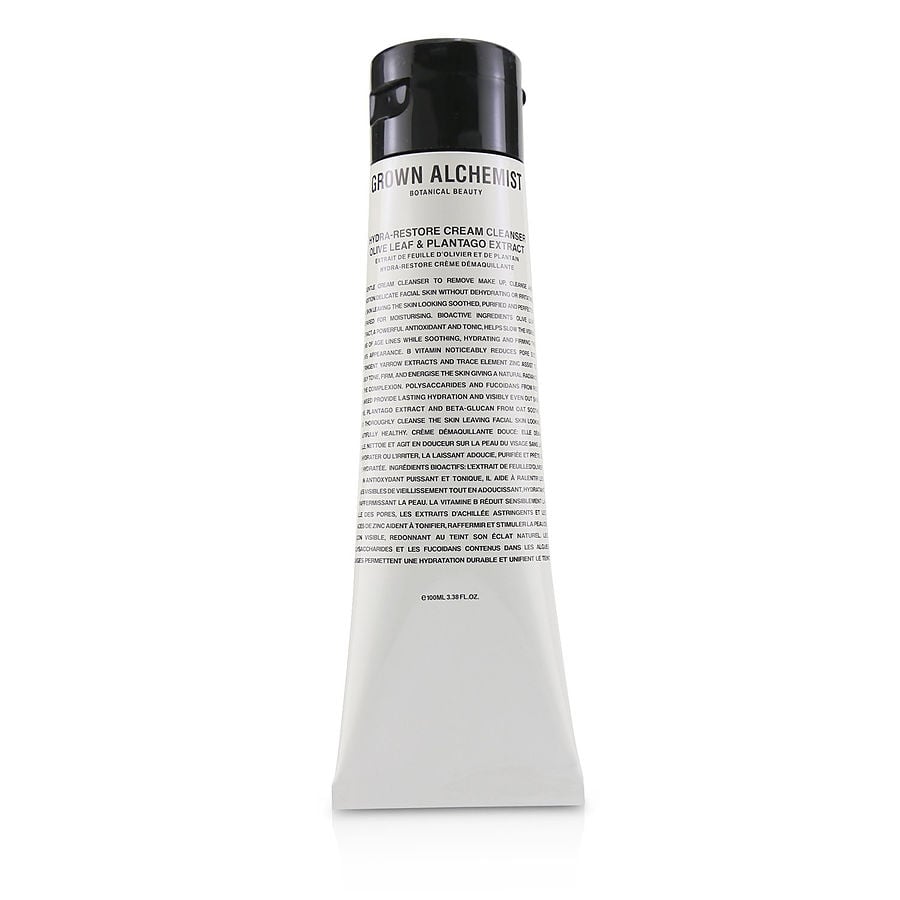 Hydra-restore Cream Cleanser - Olive Leaf & Plantago Extract  --100ml/3.34oz Grown Alchemist