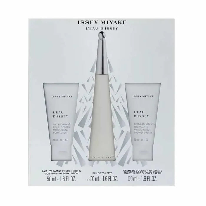 Issey Miyake L'eau d'Issey Gift Set 50ml EDT + 50ml Body Lotion + 50ml Shower Cream for Women
