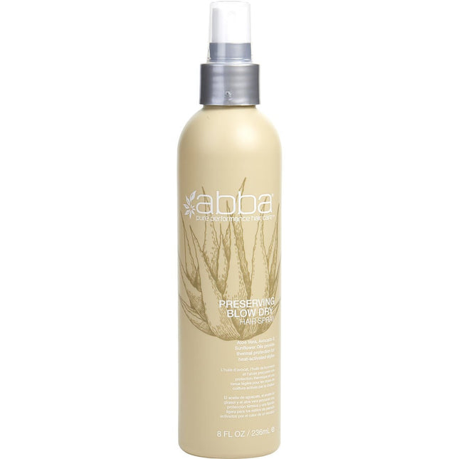 Preserving Blow Dry Spray 8 Oz (new Packaging) Abba Pure & Natural Hair Care