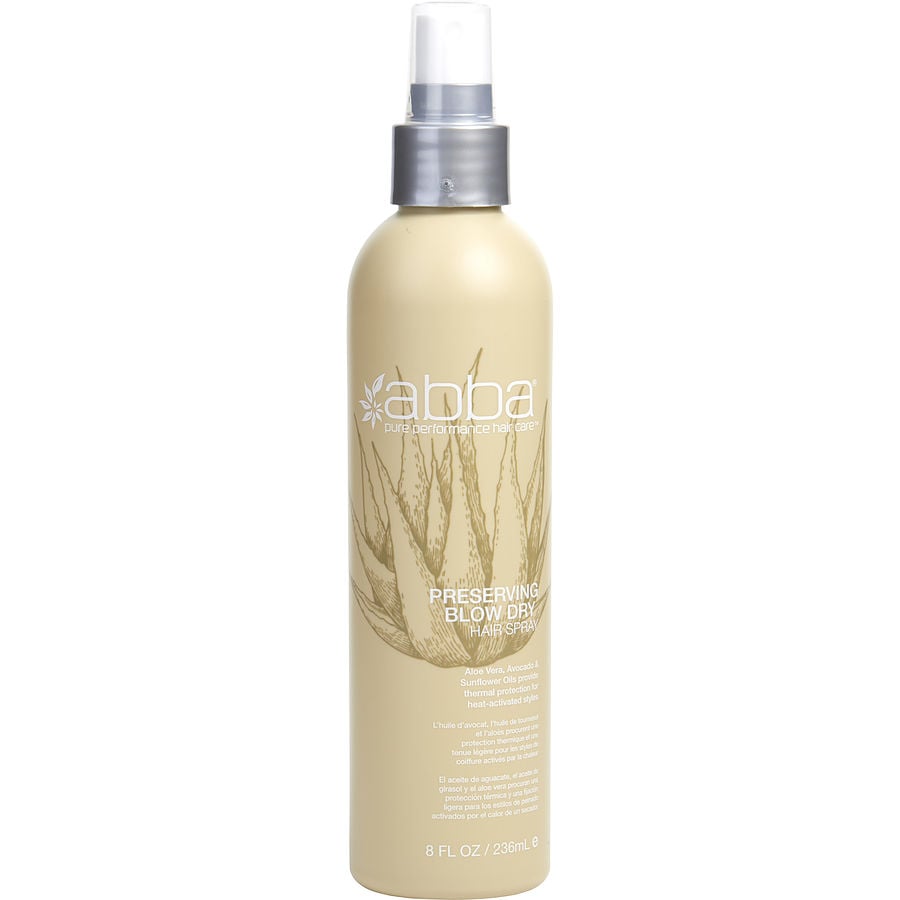 Preserving Blow Dry Spray 8 Oz (new Packaging) Abba Pure & Natural Hair Care