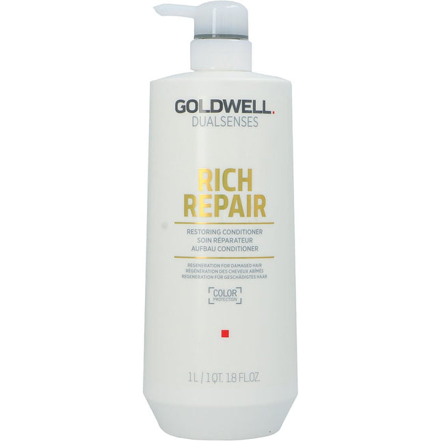 Dual Senses Rich Repair Restoring Conditioner 33.8 Oz Goldwell