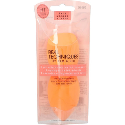 Real Techniques Miracle Complexion Sponge Duo--2pcs By Real Techniques