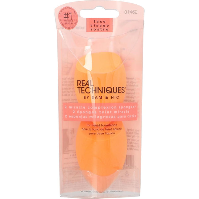 Real Techniques Miracle Complexion Sponge Duo--2pcs By Real Techniques Real Techniques