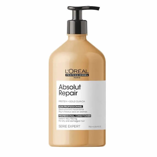 L'Oréal Professionnel Serie Expert Gold Quinoa + Protein Absolut Repair Conditioner 750ml, 750 ml for Unisex