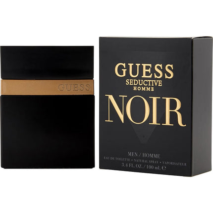 Guess Seductive Homme Noir By Guess Edt Spray 3.4 Oz
