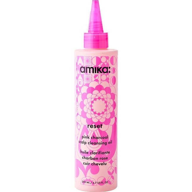 Reset Pink Charcoal Scalp Cleansing Oil 6.7 Oz Amika
