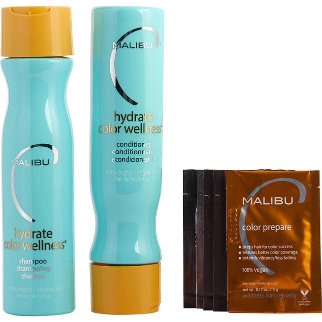 Malibu Hair Care Set-Hydrate Color Wellness Kit With Shampoo 266 ml & Conditioner