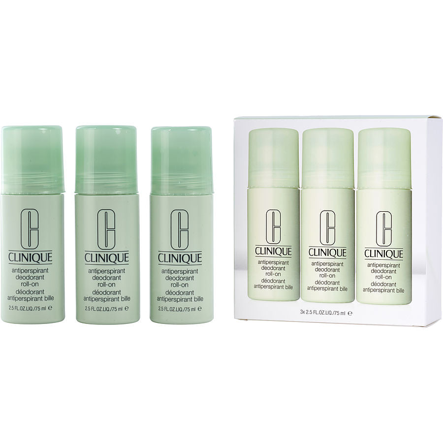 Clinique Anti-Perspirant Deodorant Roll-On Trio --3 X 75ml/2.5oz