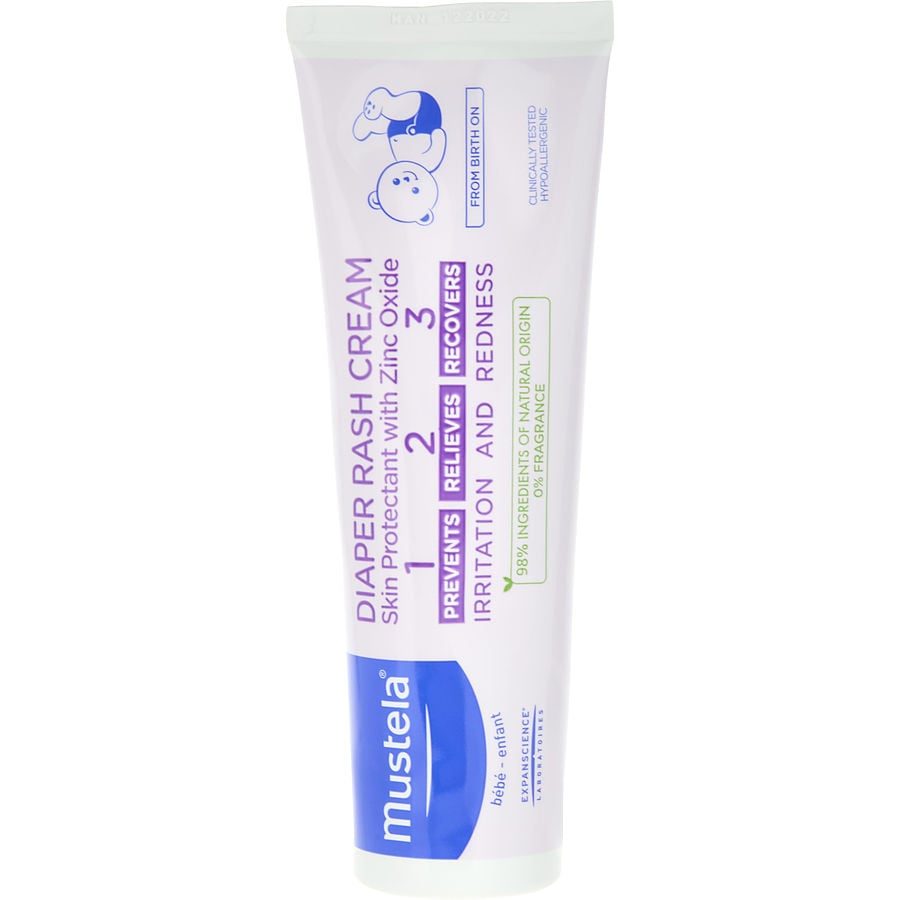 Mustela Diaper Rash Cream - Skin Protectant With Zinc Oxide 108g/3.8oz