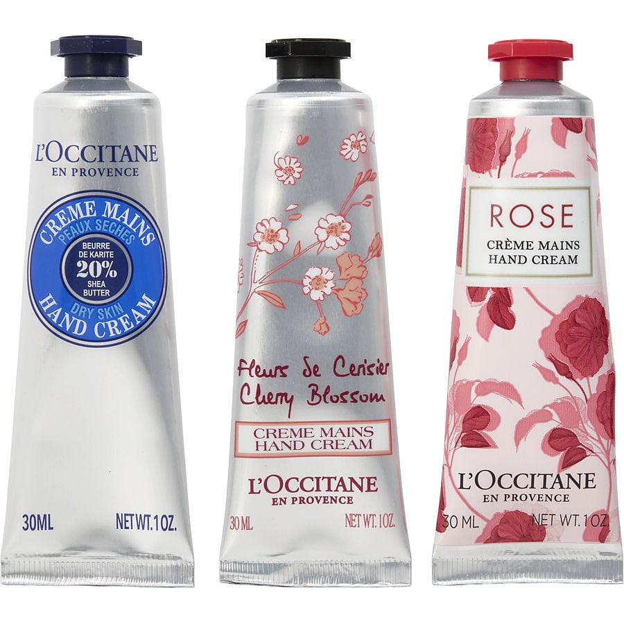 L'Occitane Best Of Provence Collection: 2x Shea Butter Hand Cream + Rose Cherry Blossom --6x30ml/1oz