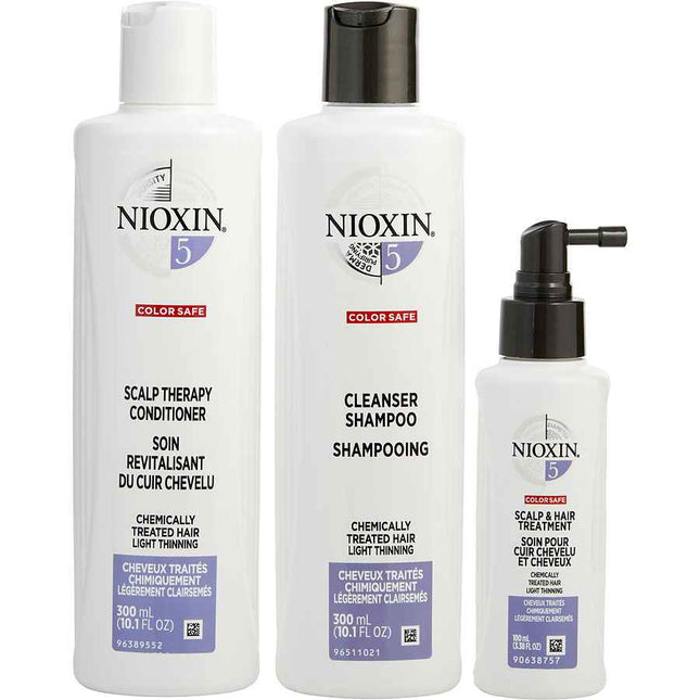 Nioxin Set-3 Piece Maintenance Kit System 5 With Cleanser 300 ml & Scalp Therapy Treatment 100