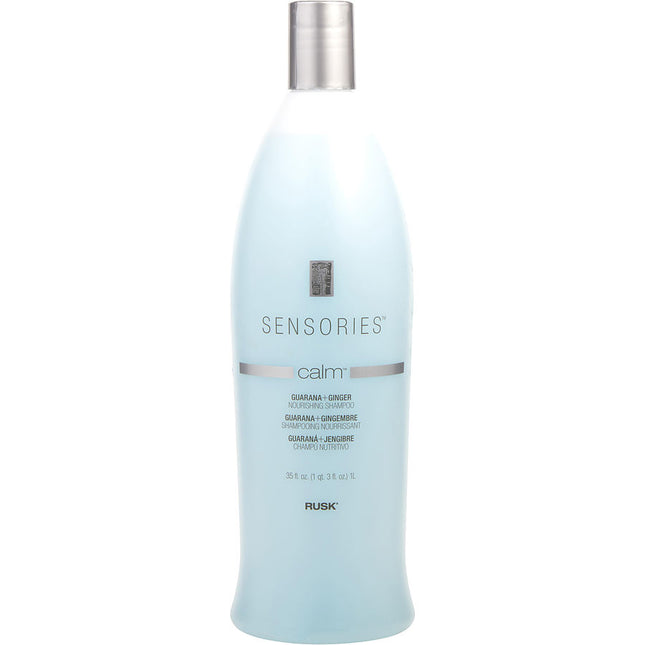 Rusk Sensories Calm Guarana And Ginger Nourishing Shampoo For Stressed Hair (New Packagin) 35 oz