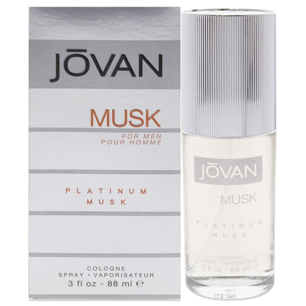 Jovan Musk Platinum Musk Eau De Cologne 88ml Spray, 88 ml for Men