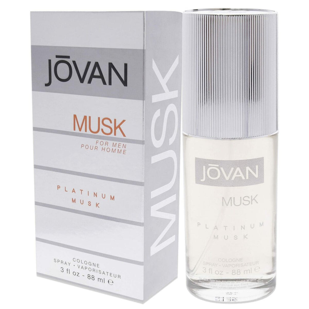 Jovan Musk Platinum Musk Eau De Cologne 88ml Spray, 88 ml for Men