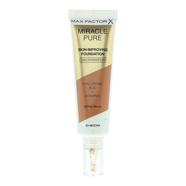 Max Factor Miracle Pure Skin-Improving Foundation SPF30 30ml - 93 Mocha, 30 ml for Unisex