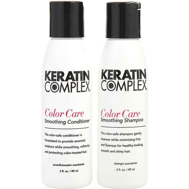 Keratin Complex Color Care Smoothing Shampoo & Conditioner Duo 90 ml X 2 (New White Packaging)