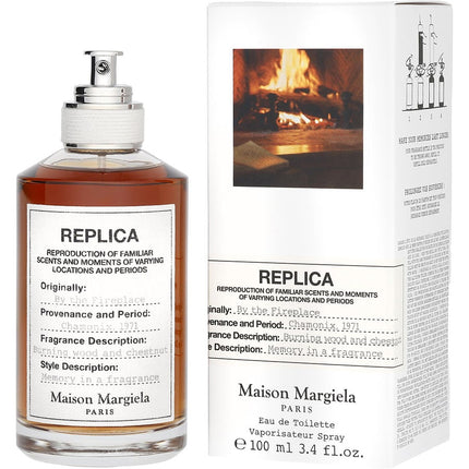 Replica By The Fireplace By Maison Margiela Edt Refillable Spray 3.4 Oz