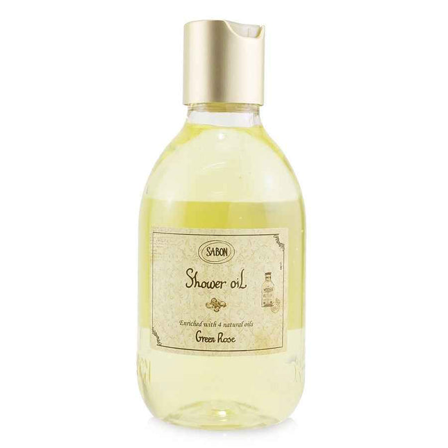 Sabon Shower Oil - Green Rose (Plastic Bottle) 300ml/10.5oz
