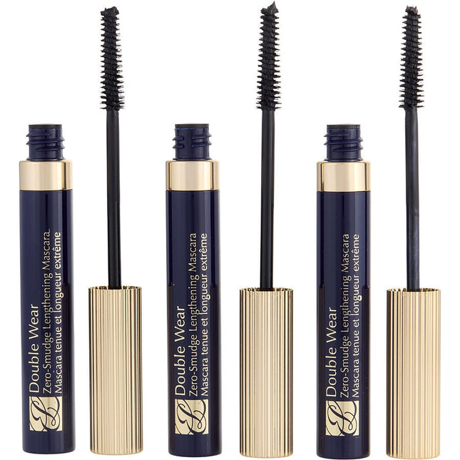 Estee Lauder Double Wear Zero Smudge Lengthening Mascara Trio - # 01 Black 3x--6ml/0.24oz By Estee Lauder Estee Lauder
