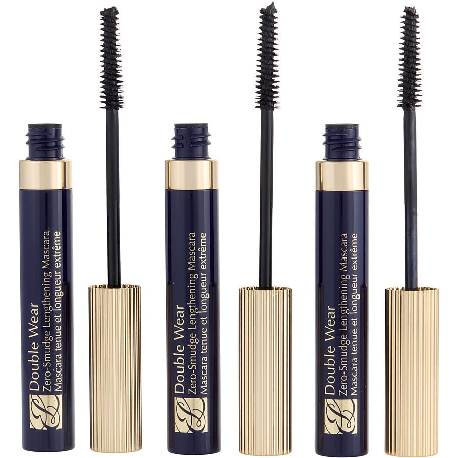 Estee Lauder Double Wear Zero Smudge Lengthening Mascara Trio - # 01 Black 3x--6ml/0.24oz By Estee Lauder Estee Lauder