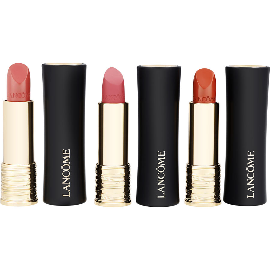 Lancome 3 L'absolu Rouge Lipstick Set --3x4.2ml/0.12oz By Lancome Lancome
