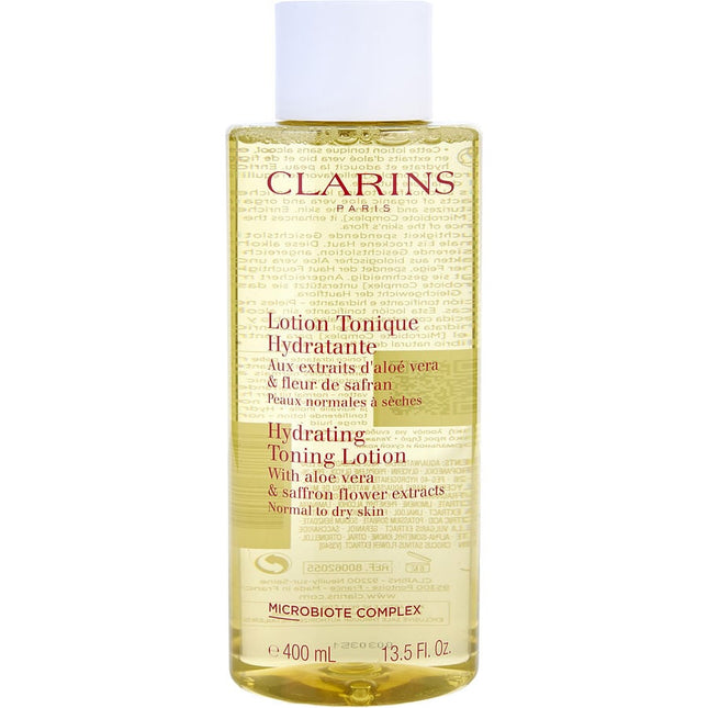 Hydrating Toning Lotion With Aloe Vera & Saffron Flower Extracts - Normal To Dry Skin  --400ml/13.5oz Clarins