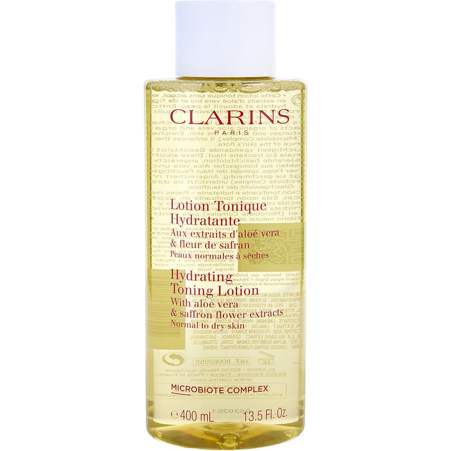 Hydrating Toning Lotion With Aloe Vera & Saffron Flower Extracts - Normal To Dry Skin  --400ml/13.5oz Clarins