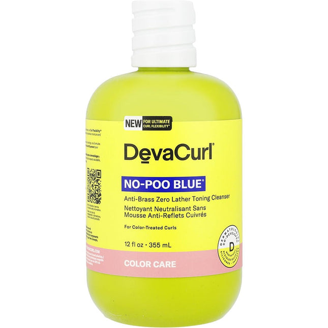 No Poo Blue Anti-brass Zero Lather Curl Cleanser 12oz (packaging May Vary)
