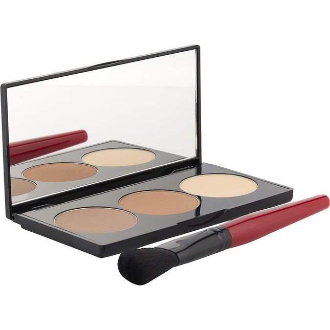 Smashbox Step By Step Contour Kit (1 X Contour Palette + 1 X Contour Brush) -deep (light/medium) --11.47g/0.4oz By Smashbox Smashbox