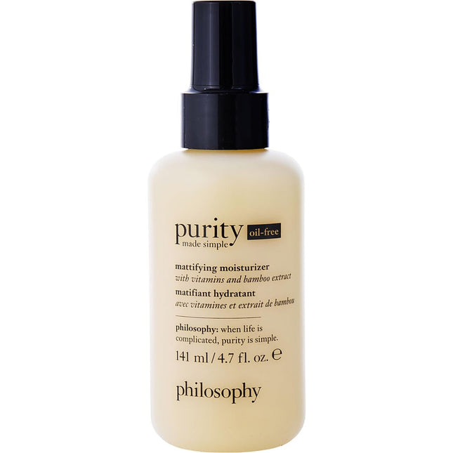 Purity Made Simple - Oil-free Mattifying Lotion --141ml/4.7oz Philosophy