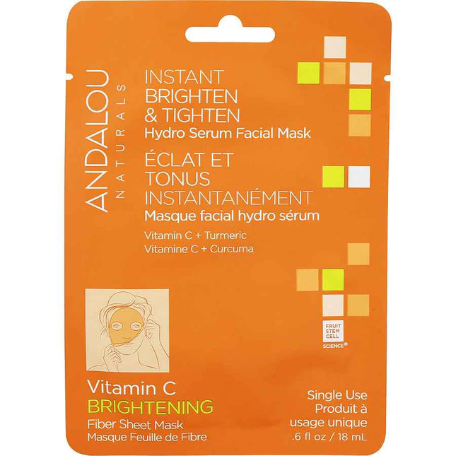 Andalou Naturals Instant Brighten & Tighten Serum Facial Sheet Mask 17ml/0.6oz