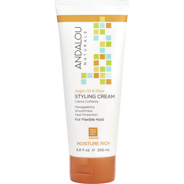 Andalou Naturals Argan Oil & Shea Moisture Rich Styling Cream 6.8 oz