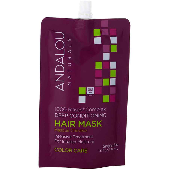 Andalou Naturals 1000 Roses Color Care Deep Conditioning Hair Mask 1.5 oz