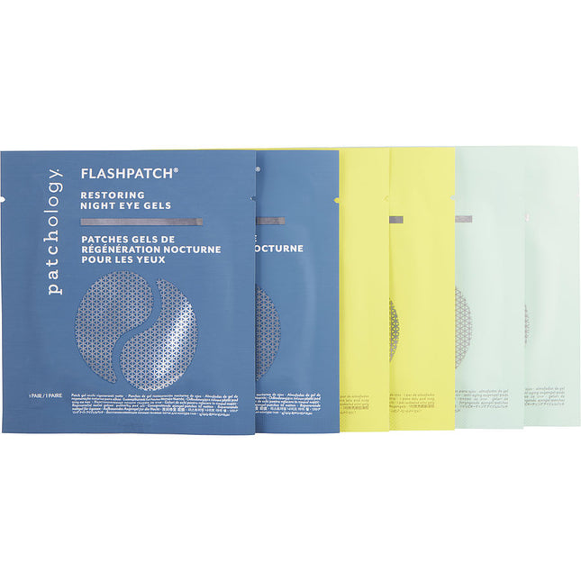 Patchology All Eyes On You Eye Perfecting Trio Kit: Flashpatch Rejuvenating Gels X 2 + Illuminating Restoring Night 6pcs