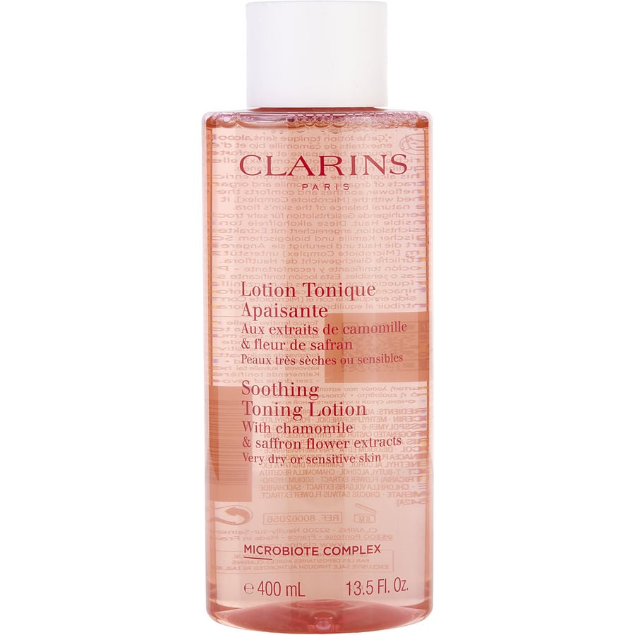 Soothing Toning Lotion With Chamomile & Saffron Flower Extracts - Very Dry Or Sensitive Skin  --400ml/13.5oz Clarins