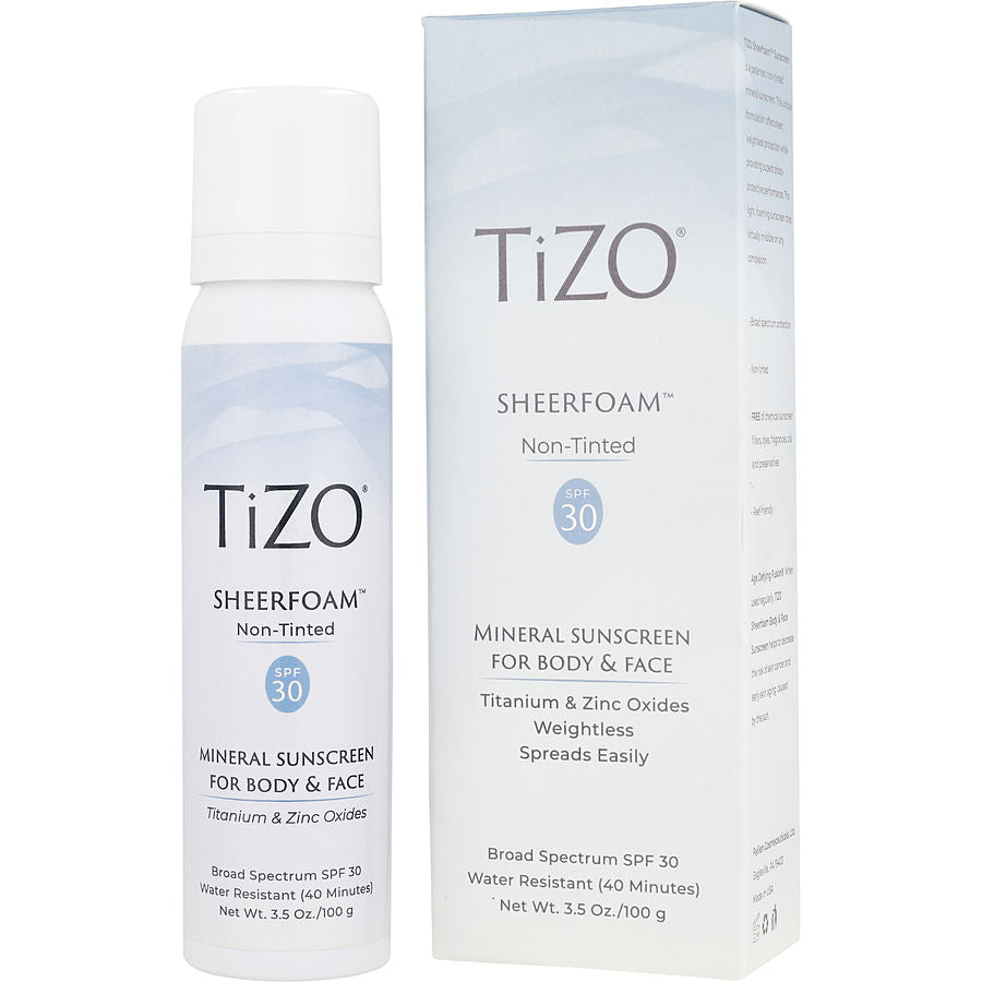 Tizo Sheerfoam Sunscreen Spf 30 Non-Tinted 100g/3.5oz