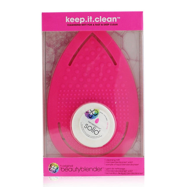 Beautyblender Keep It Clean (1x Cleansing Mitt, 1x Mini Blendcleanser Solid)  --2pcs