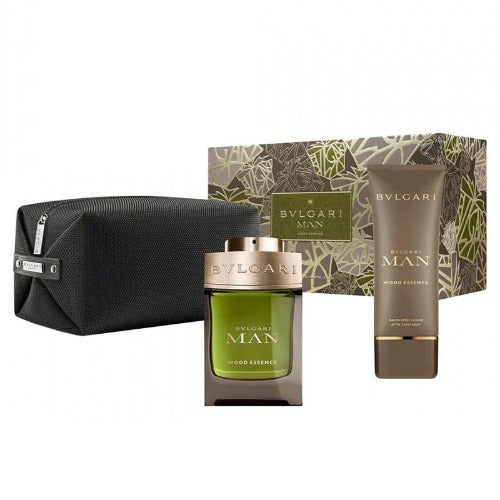 Bvlgari Man Wood Essence 3 Piece Gift Set for Men