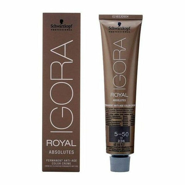 Schwarzkopf Igora Royal Absolutes Anti-Age Permanent Color Creme 60ml - 5-5, 60 ml for Unisex