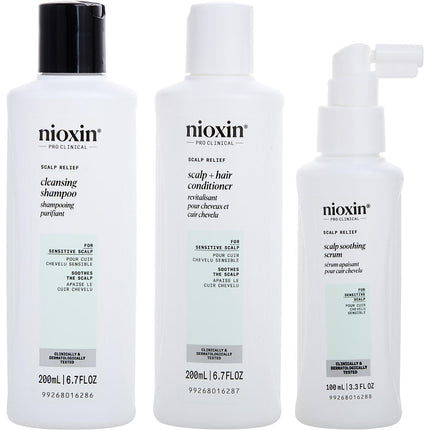 Scalp Relief 3 Piece Set (cleanser 6.7oz, Conditioner 6.7oz, Serum 3.3oz)