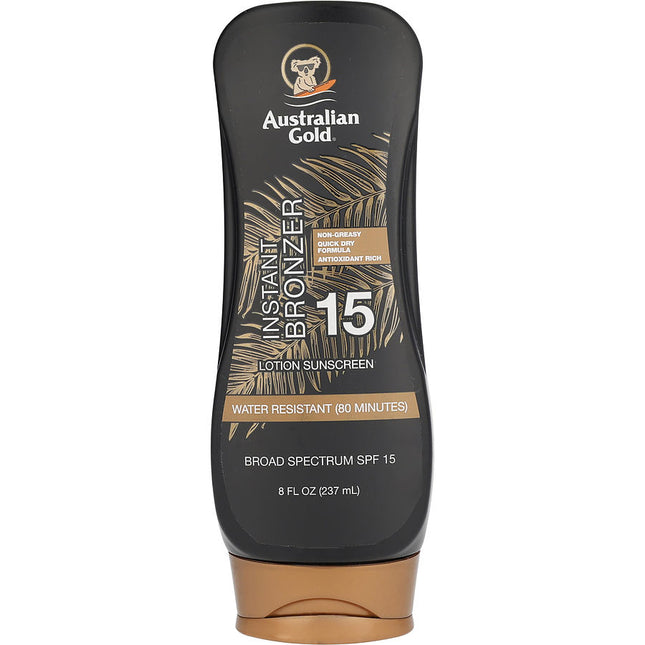 Australian Gold Lotion Sunscreen Broad Spectrum Spf 15 With Instant Bronzer 237ml/8oz