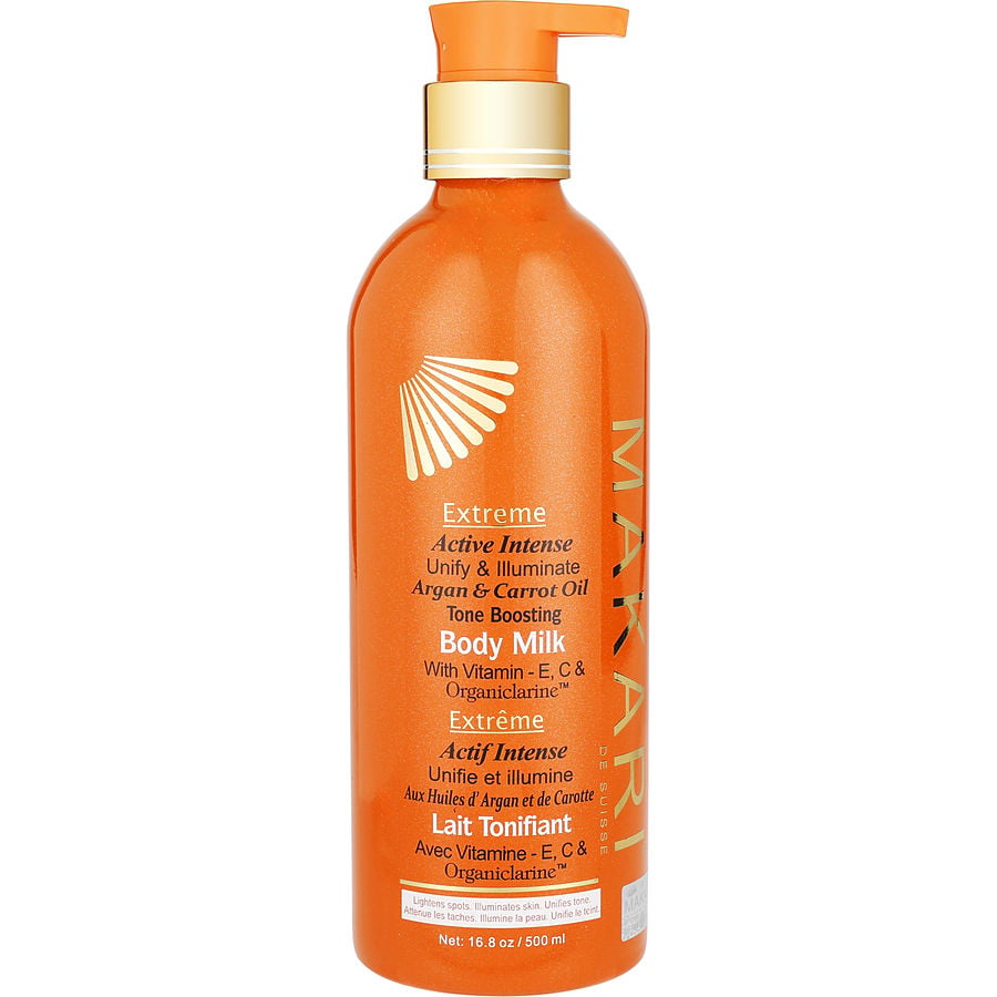 Makari Extreme Active Intense Unify & Illuminate Argan Carrot Tone Boosting Body Milk 500ml/16.9oz