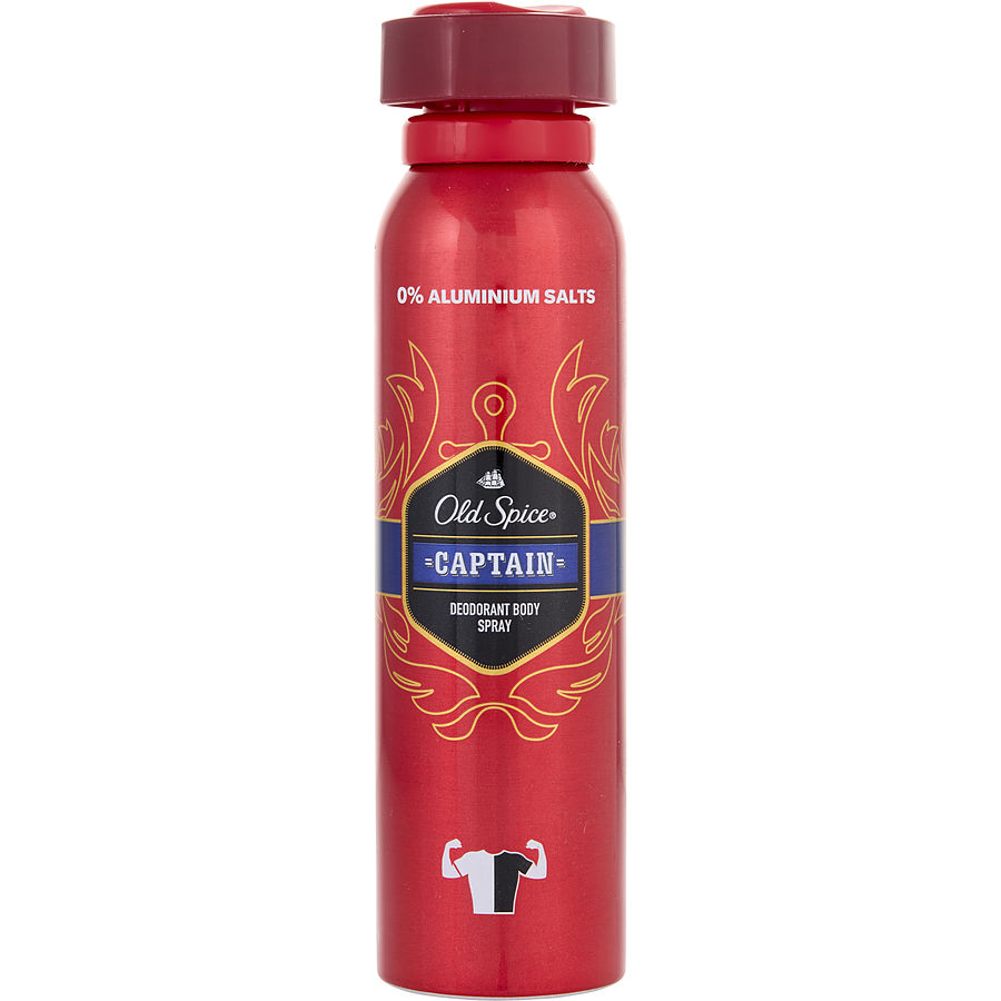 Old Spice Captain By Shulton Deodorant Spray 5 Oz Shulton