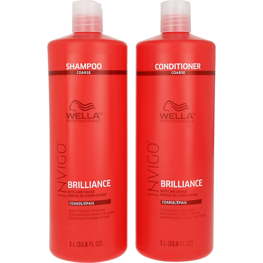 Wella Invigo Brilliance For Coarse Hair Shampoo & Conditioner 1000 ml Duo