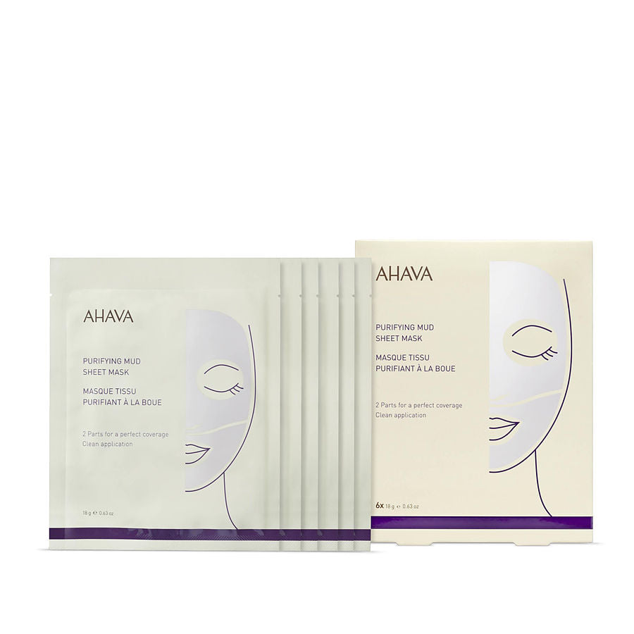 Ahava Purifying Mud Sheet Mask Pack 6x18g/0.63oz