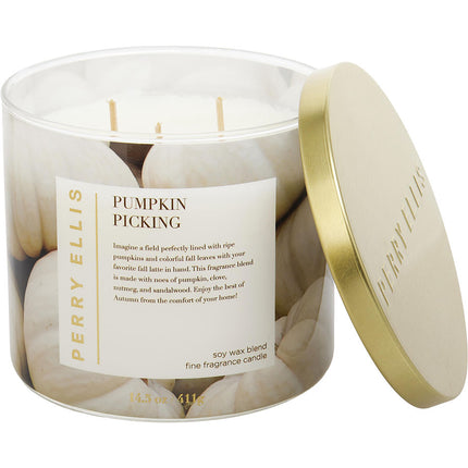 Perry Ellis Pumpkin Picking By Perry Ellis Candle 14.5 Oz