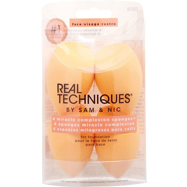 Real Techniques Miracle Complexion Sponge --4pcs By Real Techniques Real Techniques