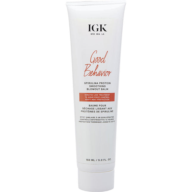 Igk Good Behavior Spirulina Protein Smoothing Blowout Balm 5 oz