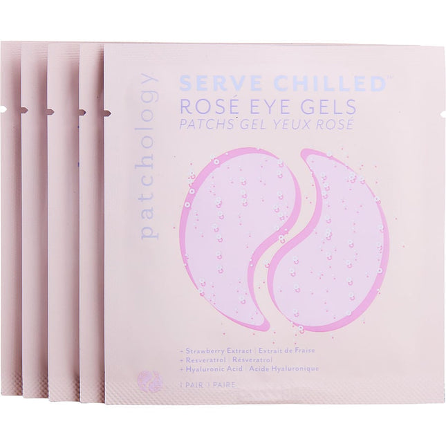 Serve Chilled Rose Eye Gels --5pairs Patchology