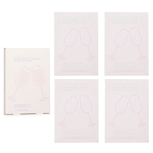 Patchology Serve Chilled Rosé Sheet Mask --4pack